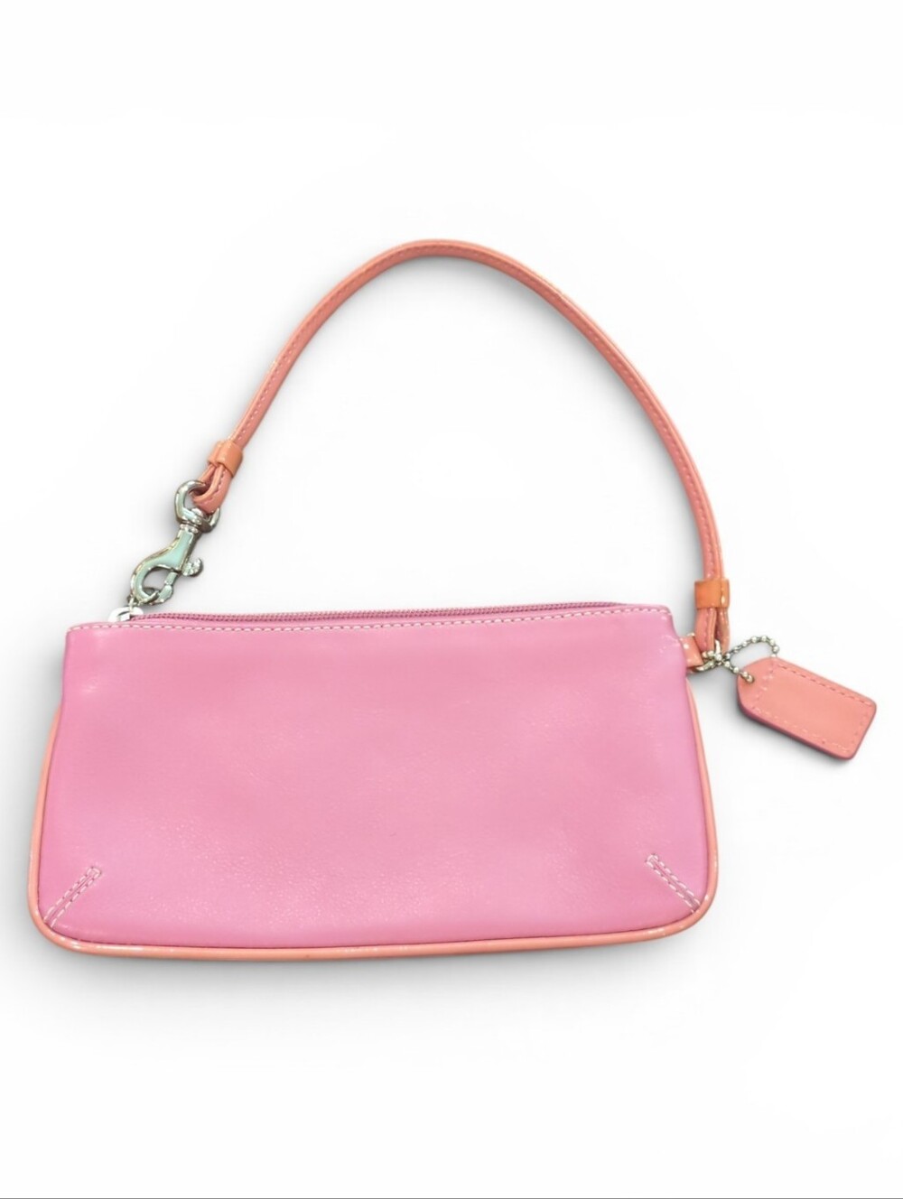 EUC Coach 1941 Pink Leather Wristlet with Pink Patent Leather Trim - Picture 2 of 4